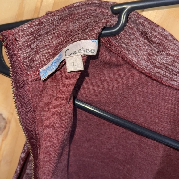 Cecico Sleeveless Maroon Dress - Picture 3 of 5